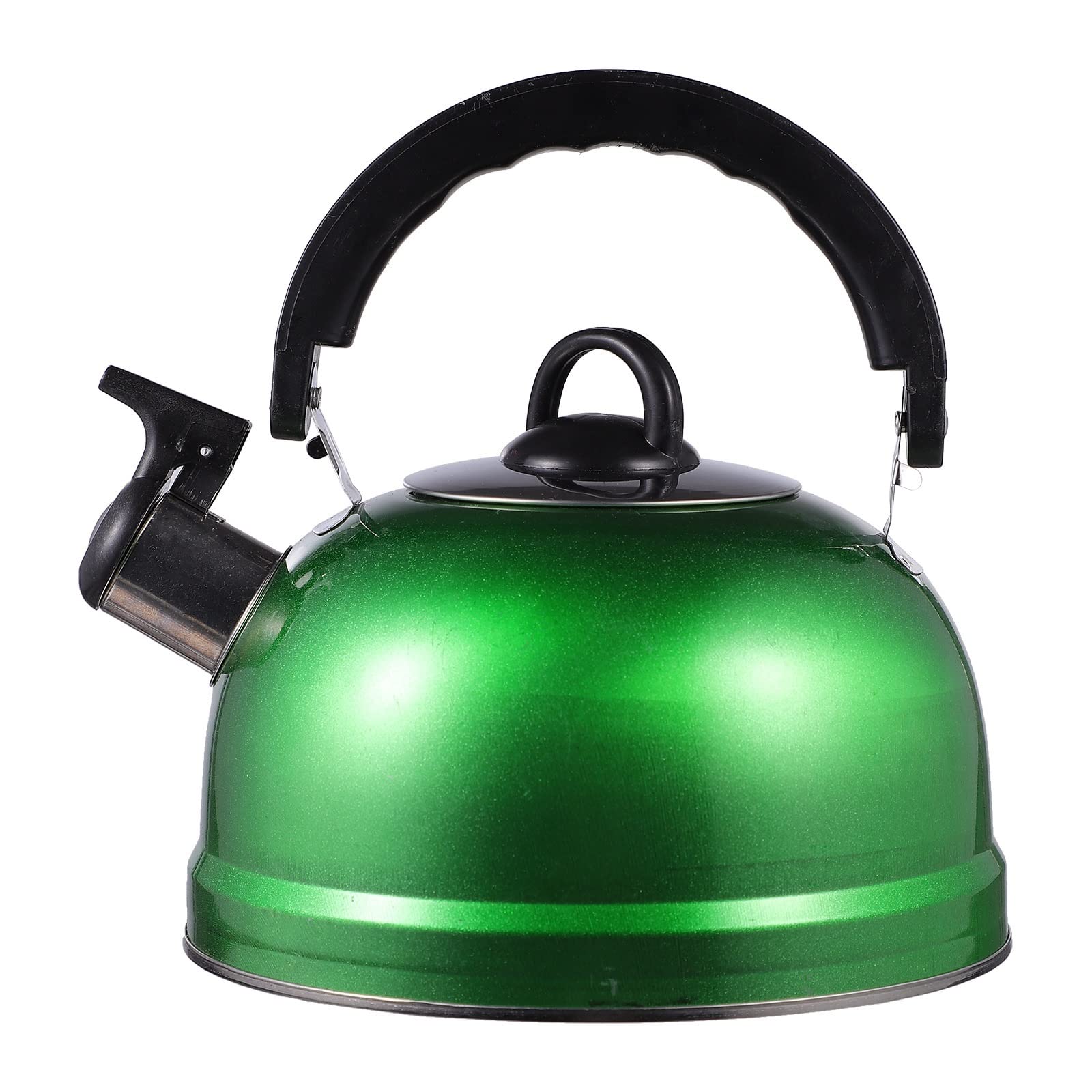 Travel Kettle Kettle Tea Whistling Water Teapot Coffee Pot Stovetop Induction Gas Boiling Stainless Steel Maker Cooker Metal Kettles Stove Green One Size product image