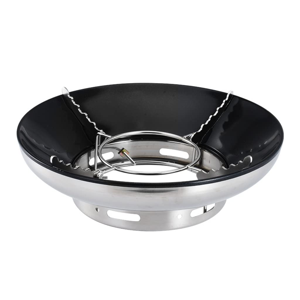 2pcs Kitchen Double-Layer Three-Layer Stainless Steel Windproof Cover Cooking Gas Stove Fire-Gathering ReflectionD product image