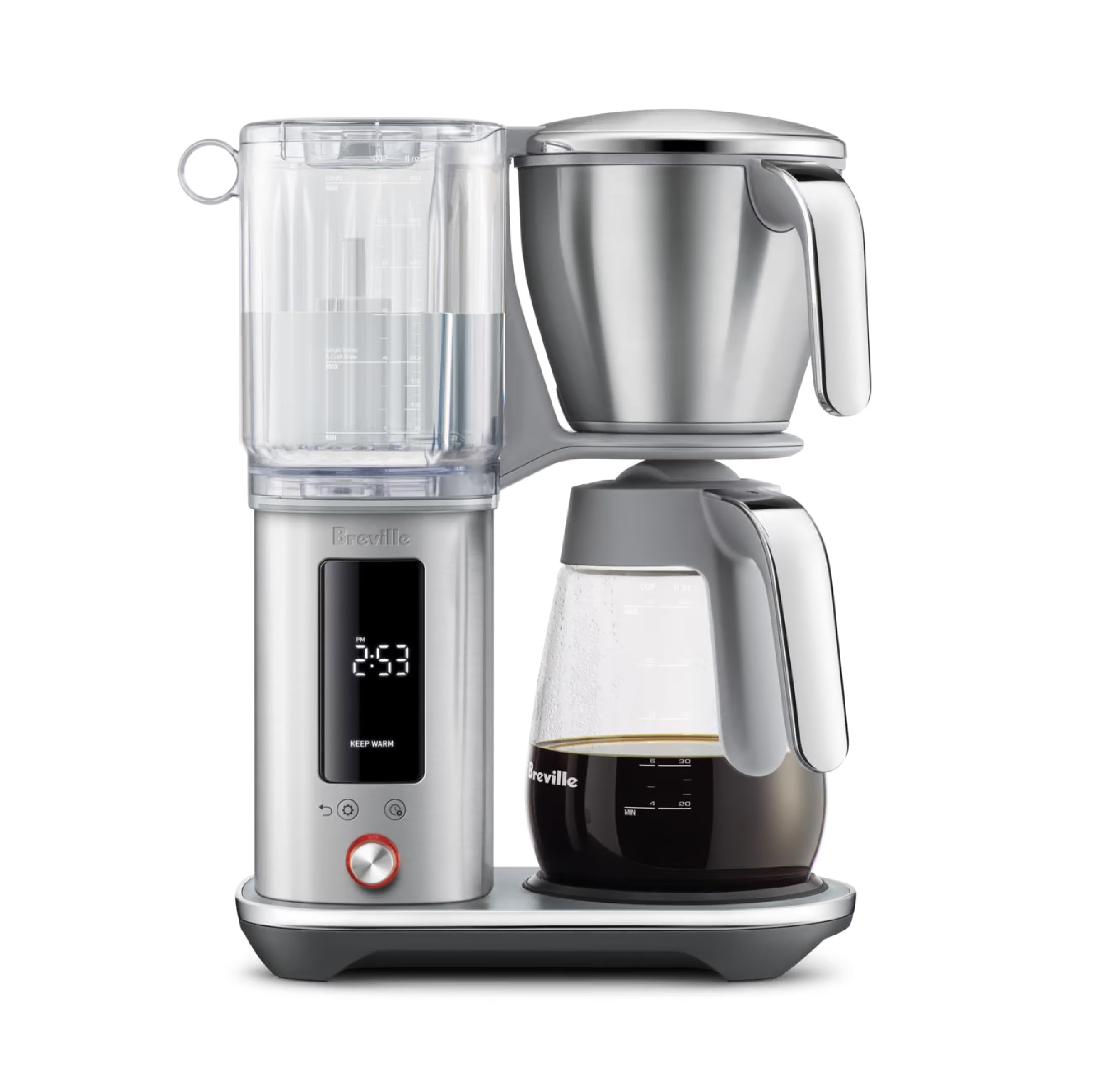 Breville Luxe Drip Coffee Machine, Brushed Stainless Steel, 60 Fluid Ounces Capacity, Glass Carafe, BDC415BSS product image