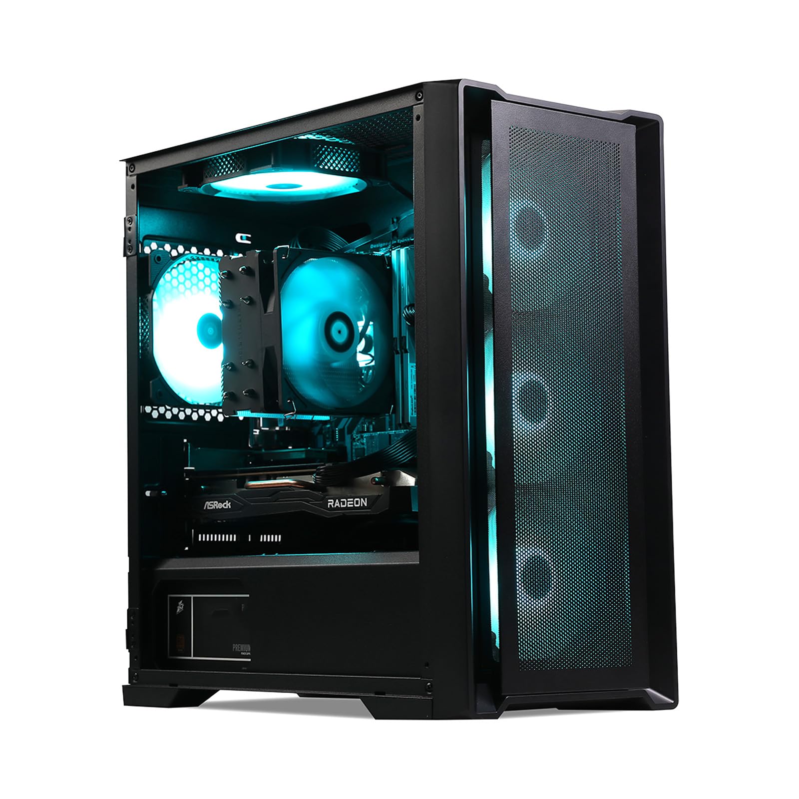 MXZ Gaming PC Computer R7 5700X3D, RTX 5060, 16G DDR4, NVME 1 T, B450,6RGB Fans,Windows 11 Pro Ready to use, Gamer Desktop ComputerR7 5700X3D| RTX5060 product image