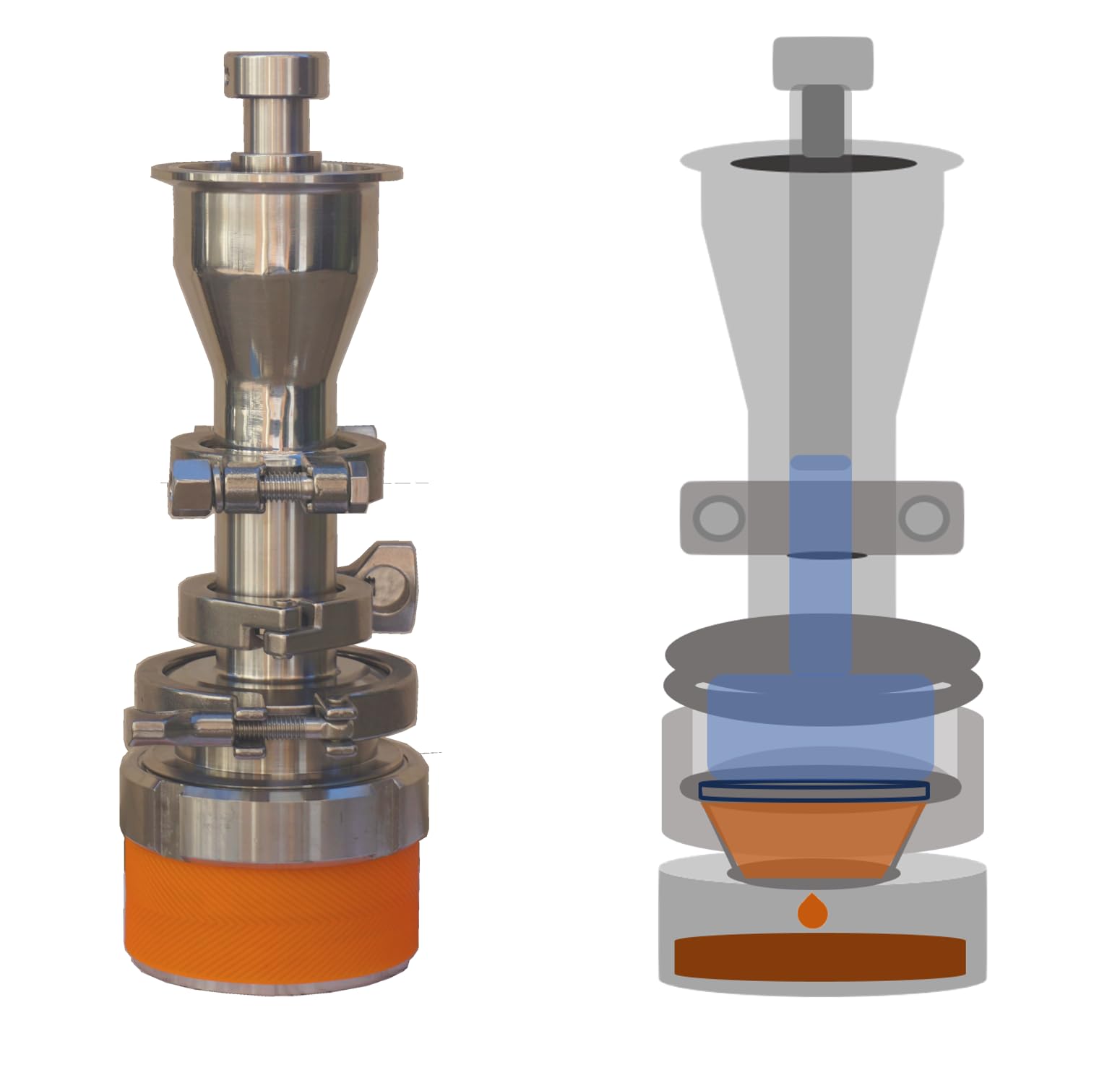 Manual Espresso Maker for Home - MeeBaa S02B Stainless Steel product image