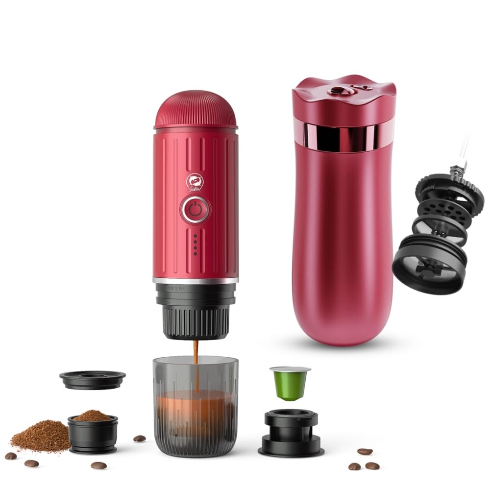 BENFUCHEN Portable Electric Espresso Machine with Travel Coffee Press product image