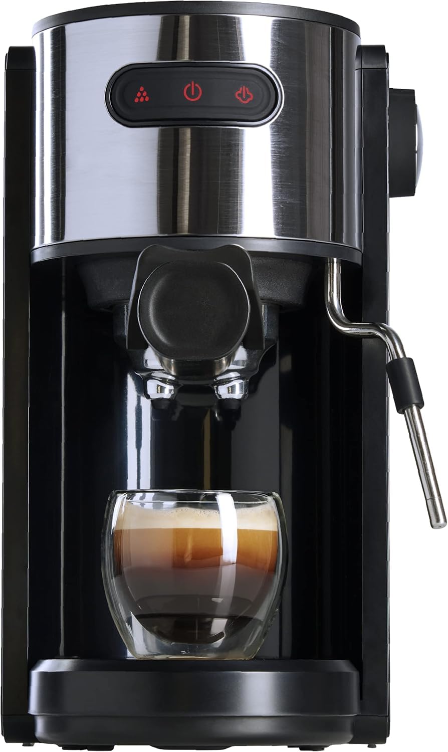 Coffee Espresso Machine with Milk Frother, Quick-Brew Maker, 1.3 Liter Removable Water Tank product image