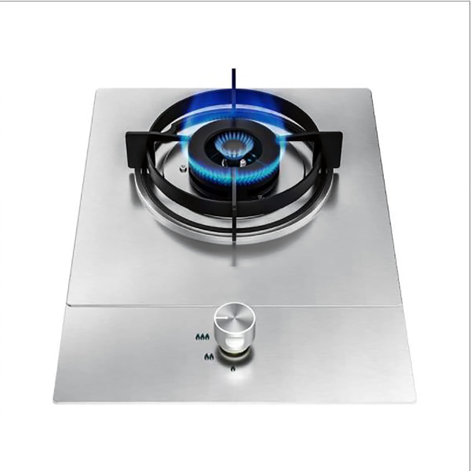 Gas Stoves Portable 5.0kw Household Stainless Steel Embedded Gas Stove with flameout Protection Gas Hob for RVs Apartments Outdoor(Color: Silver) Gas Stoves for Home NG Ng product image