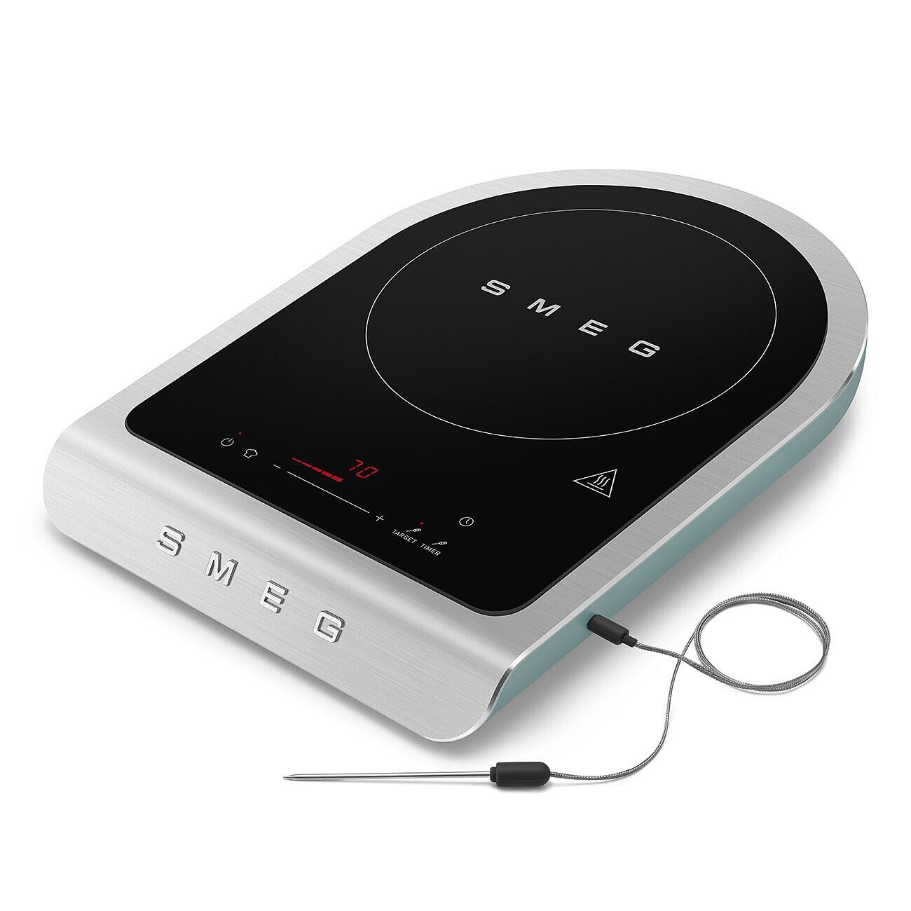 SMEG 1800W Portable Induction Cooker – Collezione Collection | Single-Burner Induction Hob with Probe, 9 Power Levels + Boost, Touch Controls — Travel/RV/Compact Kitchen-Jade product image