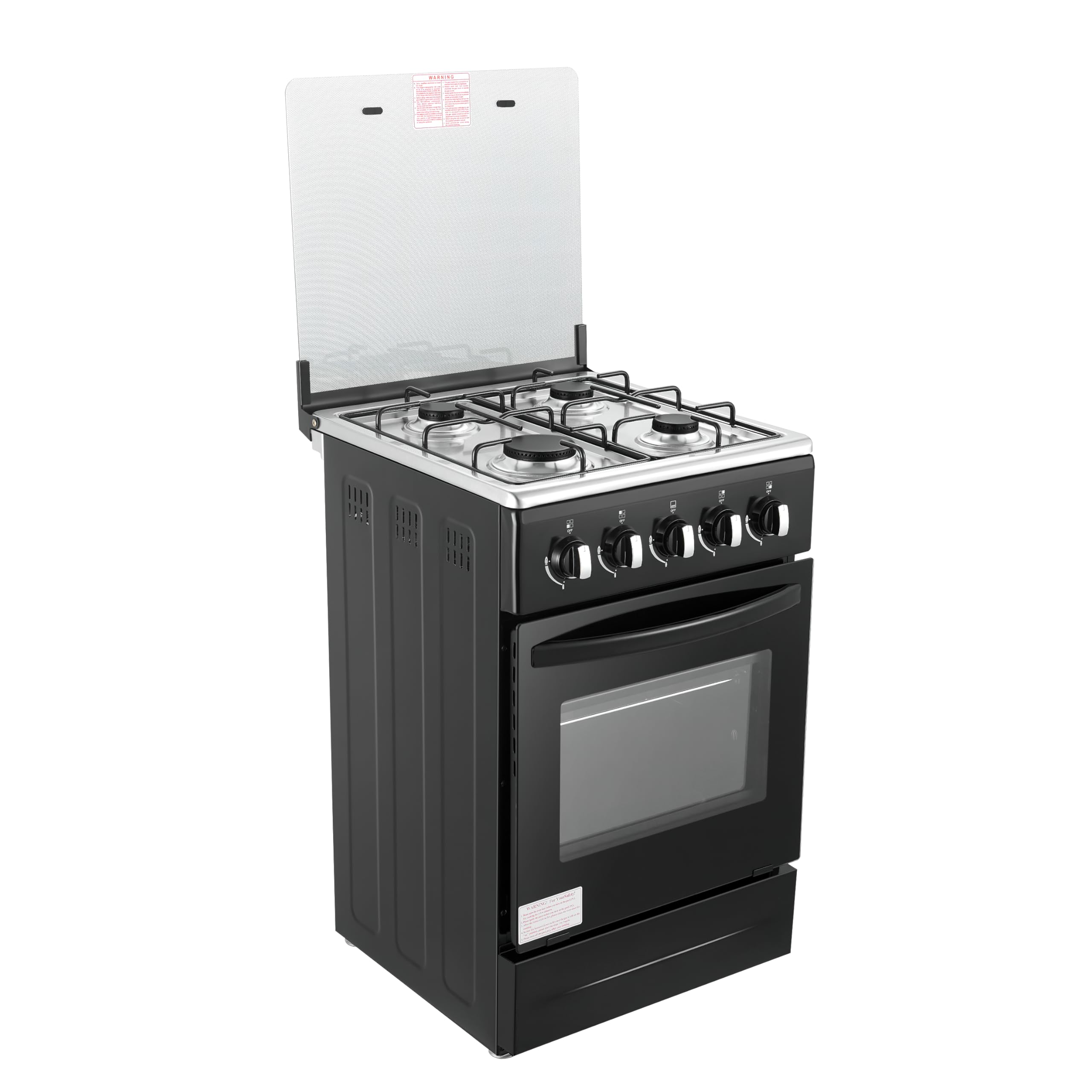 56 liter large capacity intelligent embedded gas stove oven all-in-one machine, four burner intense fire stove, Dedicated LPG product image