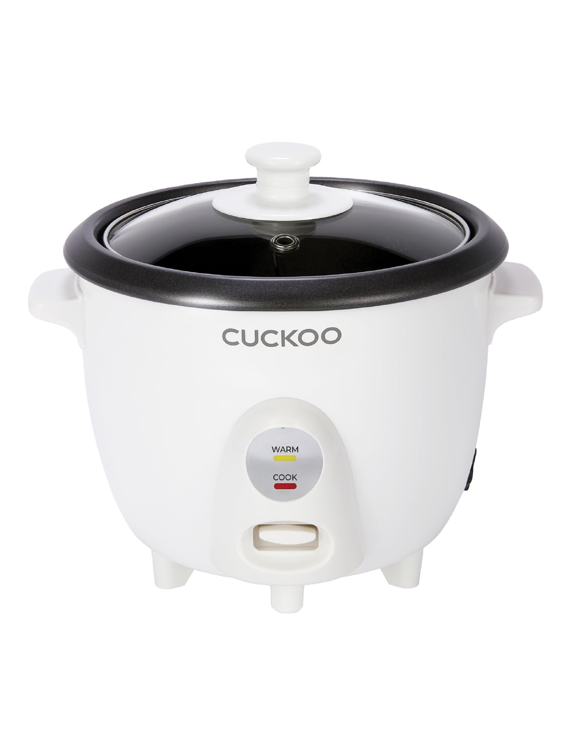 CUCKOO One Touch Rice Cooker 3-Cup Uncooked / 6-Cup Cooked, Mini Rice Cooker & Warmer with Steamer Tray, Versatile Grain Cooker, Soup Maker, Auto Keep Warm, White CR-0301C product image