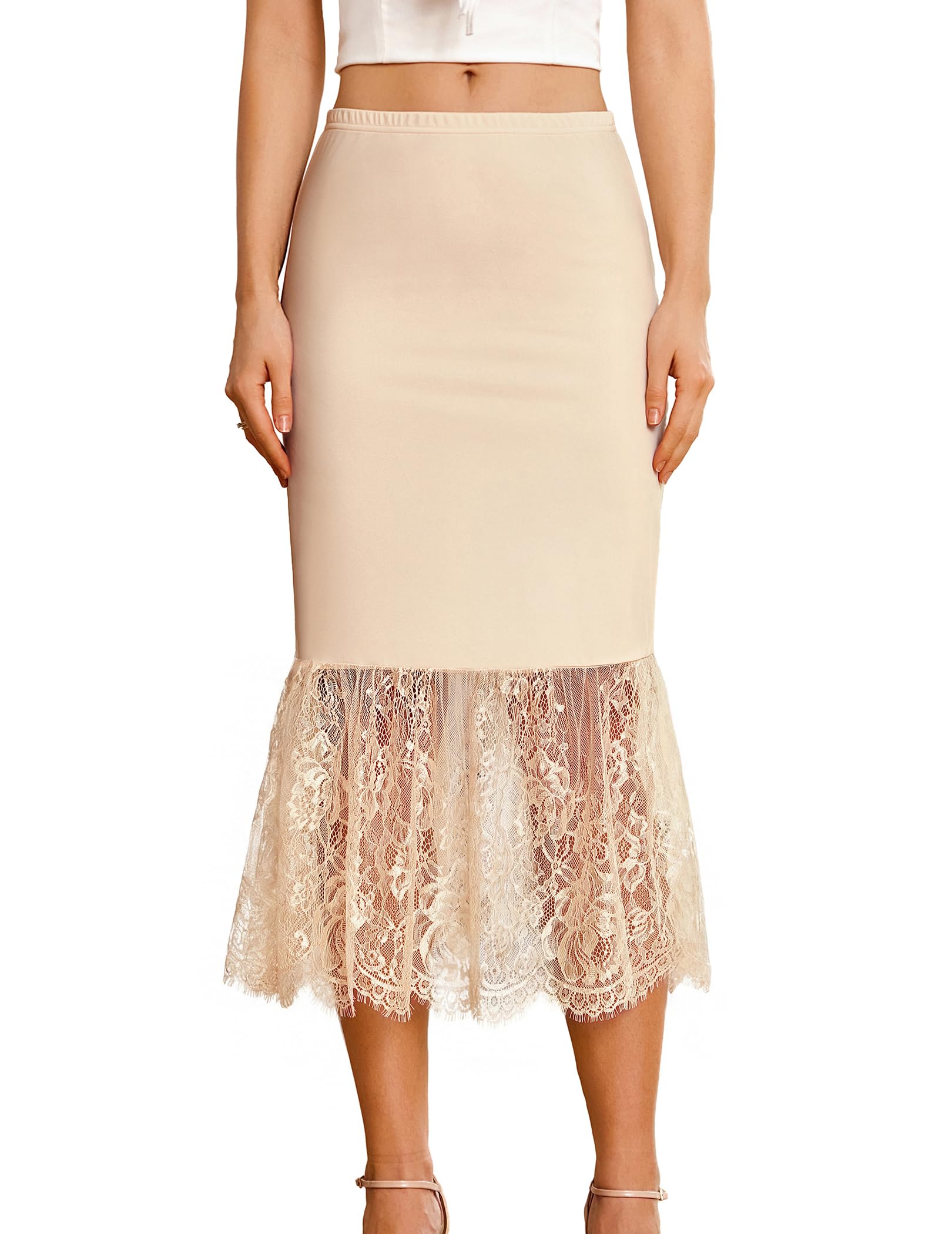 Avidlove Womens Half Slips Lace Underskirt Long Slip for Women Under Dress Slip Skirt product image